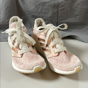 Adidas Light Pink and White Running Shoes